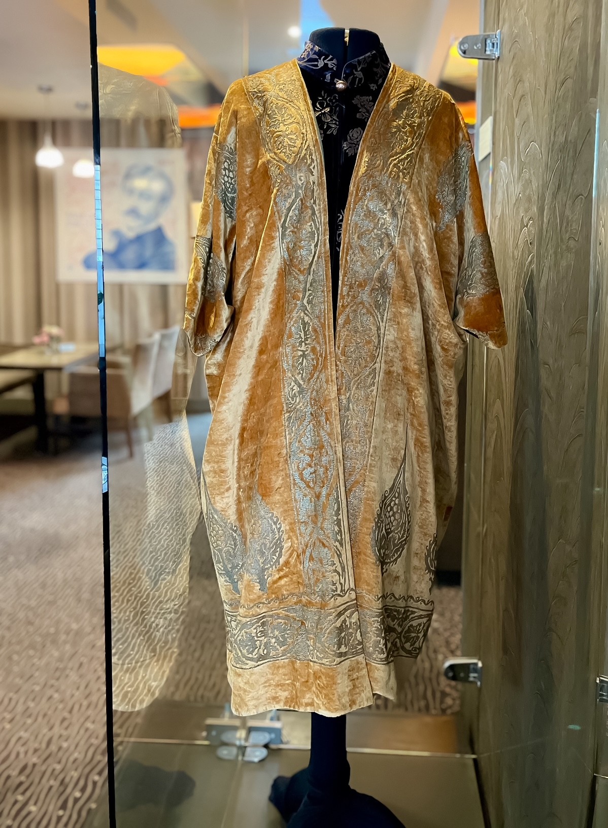 exposition, inde, tisssus, sari