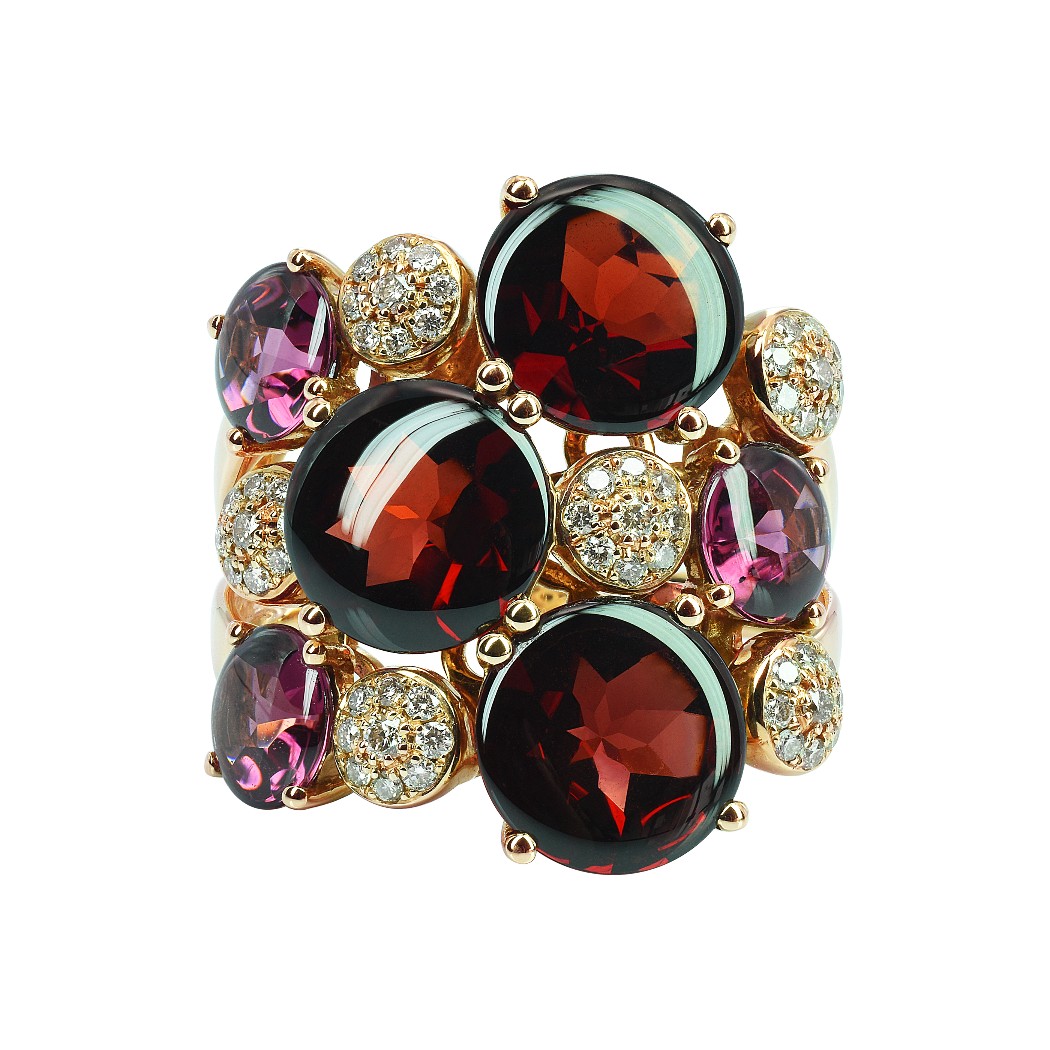 bague, grenat,rhodolites